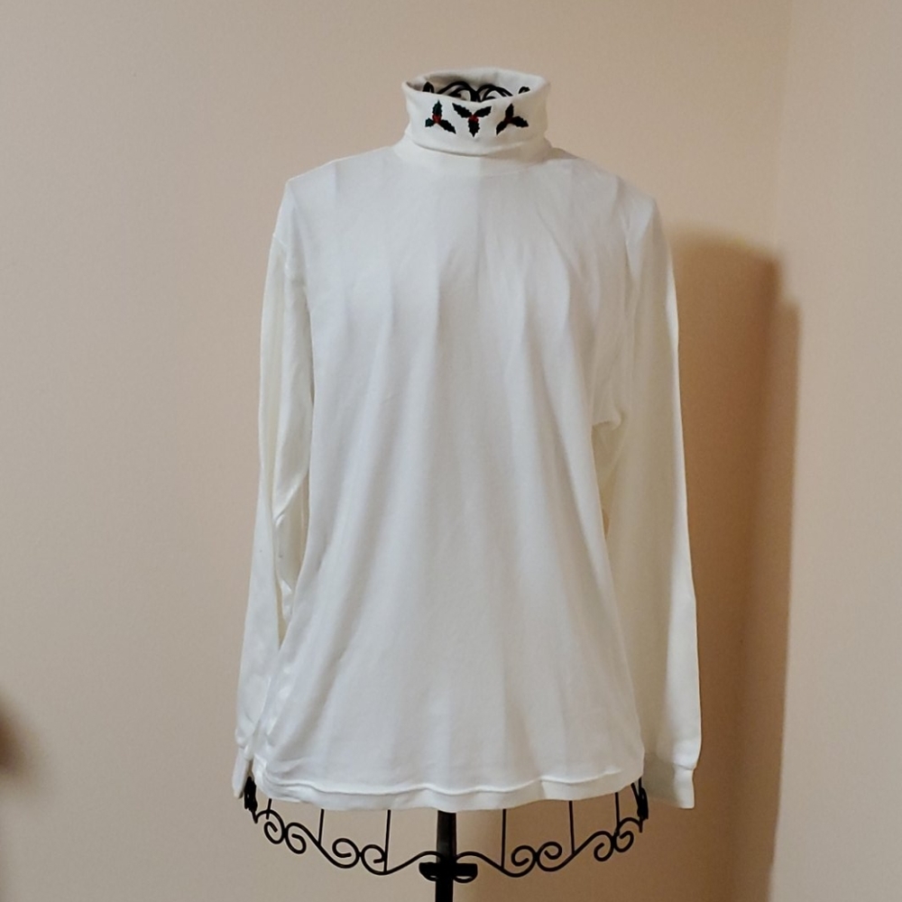 PBJ Sport vintage Christmas turtleneck size M